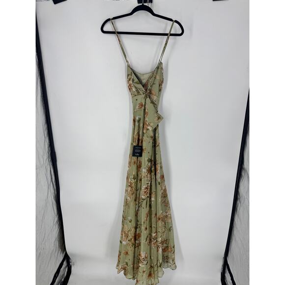 NWT Lulu's Mood of the Night Sage Green Floral Print Maxi Dress - Picture 5 of 6